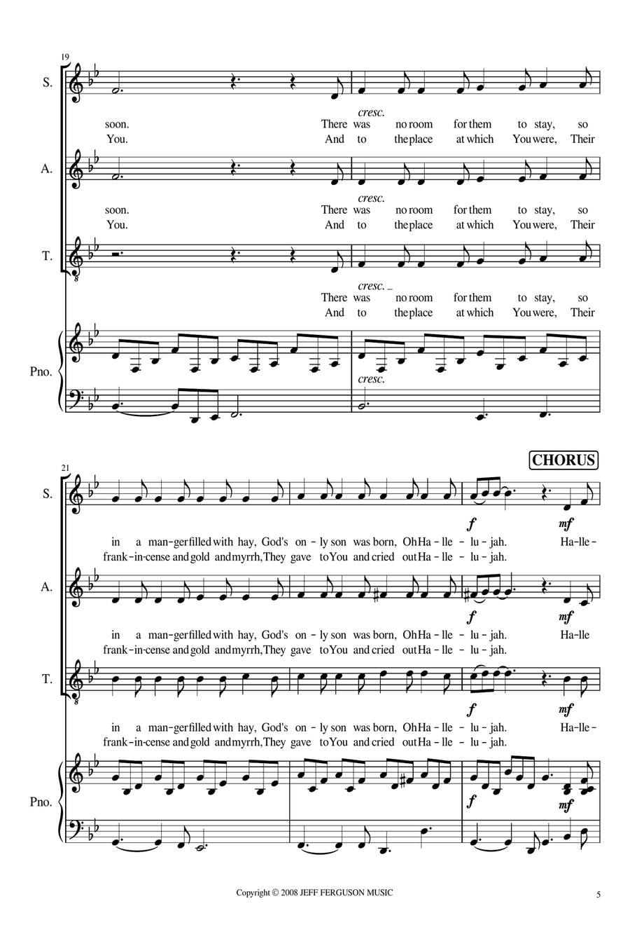 Hallelujah Christmas SAT scores gallery preview page 5