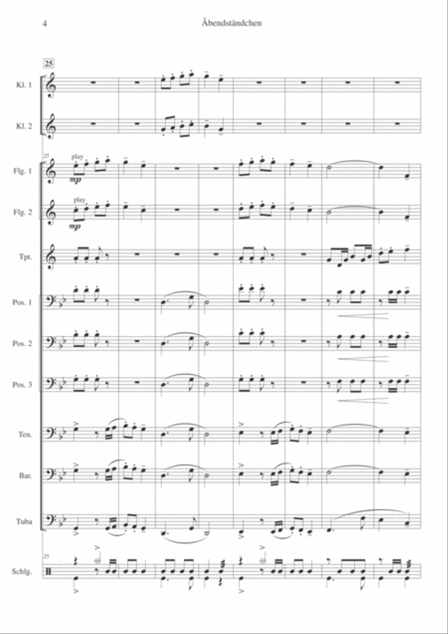 Âbendständchen Small Ensemble scores gallery preview page 6
