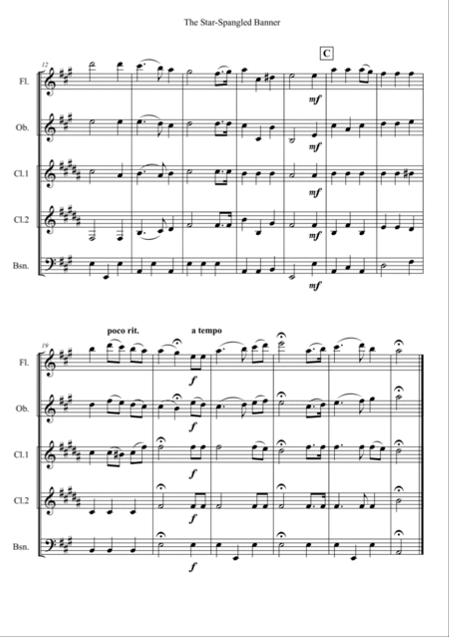 The Star-Spangled Banner The Star-Spangled Banner School and Community scores gallery preview page 2