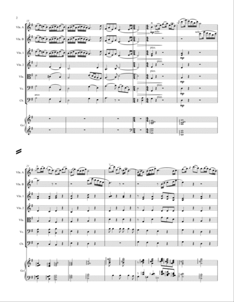 Butterfly Lovers Concerto String Orchestra scores gallery preview page 2