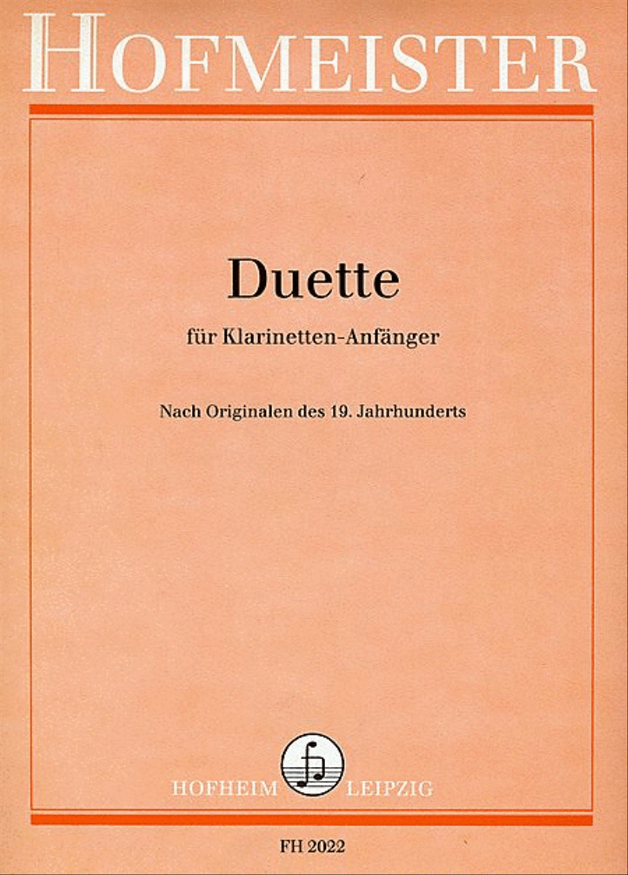 Duette für Klarinetten-Anfänger Clarinet scores gallery preview page 1