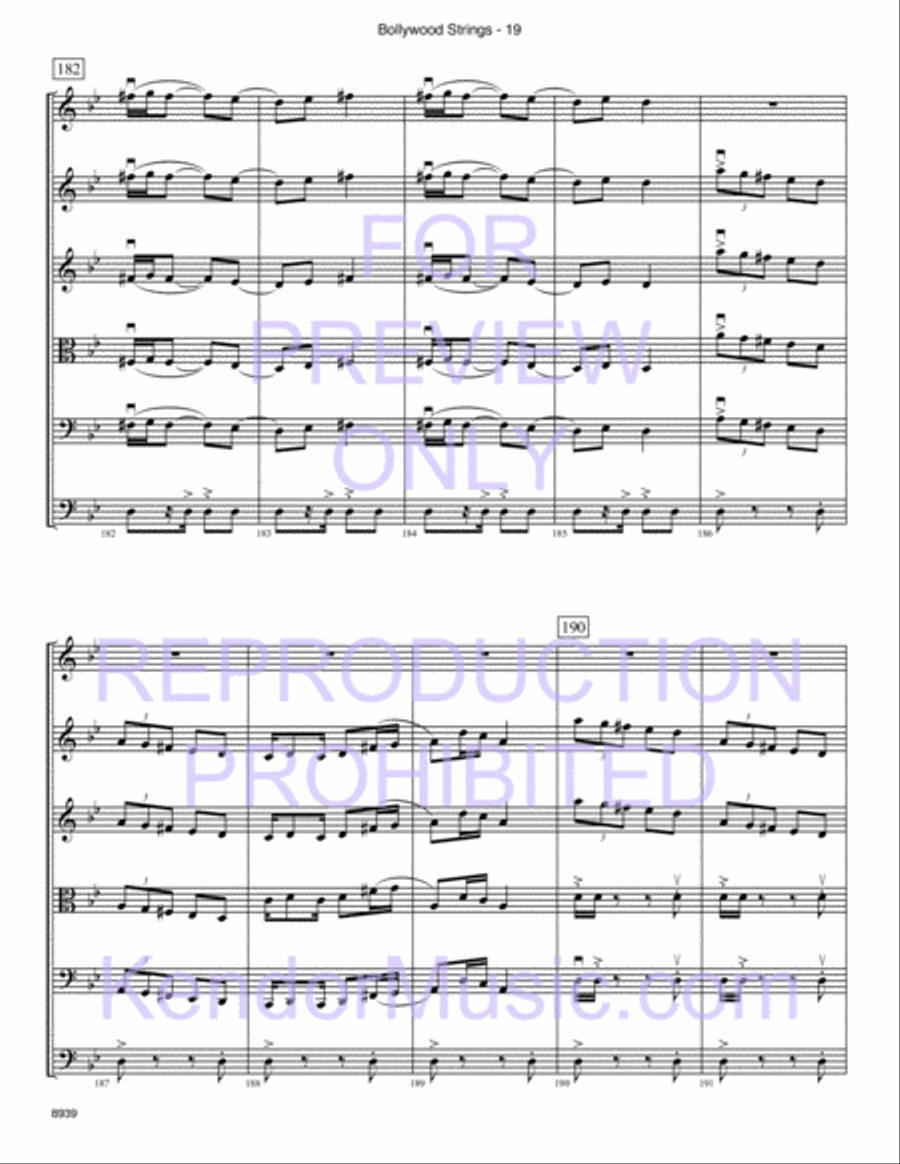 Bollywood Strings (Junior Edition) String Orchestra scores gallery preview page 20