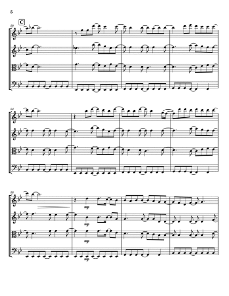 Ever Ever After String Quartet scores gallery preview page 5