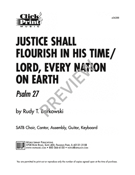 Justice Shall Flourish in His Time image number null