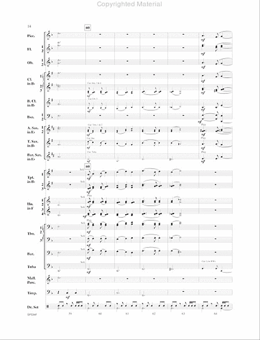 Chicago (That Toddlin' Town) Concert Band scores gallery preview page 15