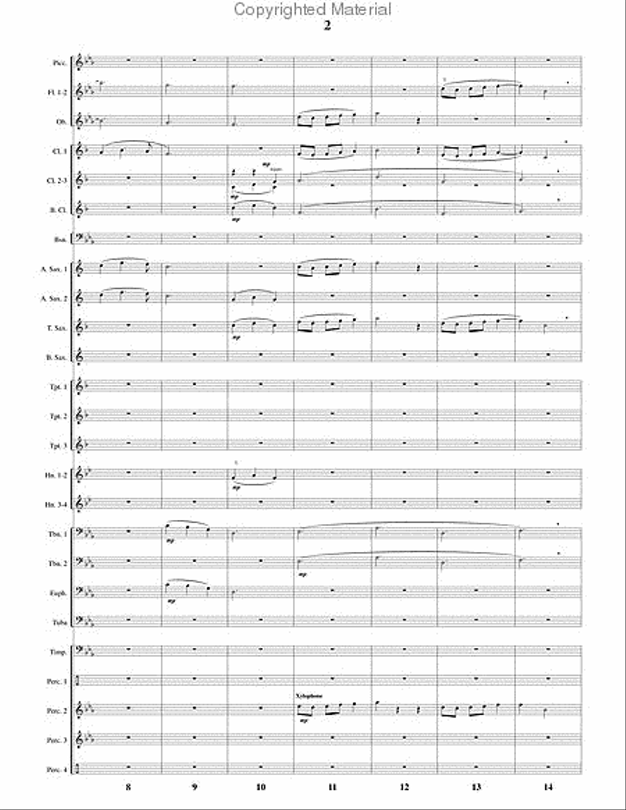 Tinker to Evers to Chance Concert Band scores gallery preview page 3