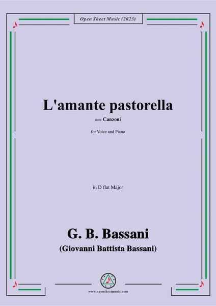 G. B. Bassani-L'amante pastorella,in D flat Major