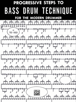 Book cover for Progressive Steps to Bass Drum Technique for the Modern Drummer