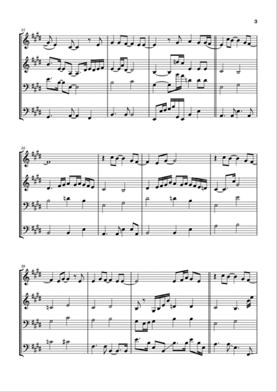 He Knows My Name Brass Ensemble scores gallery preview page 4