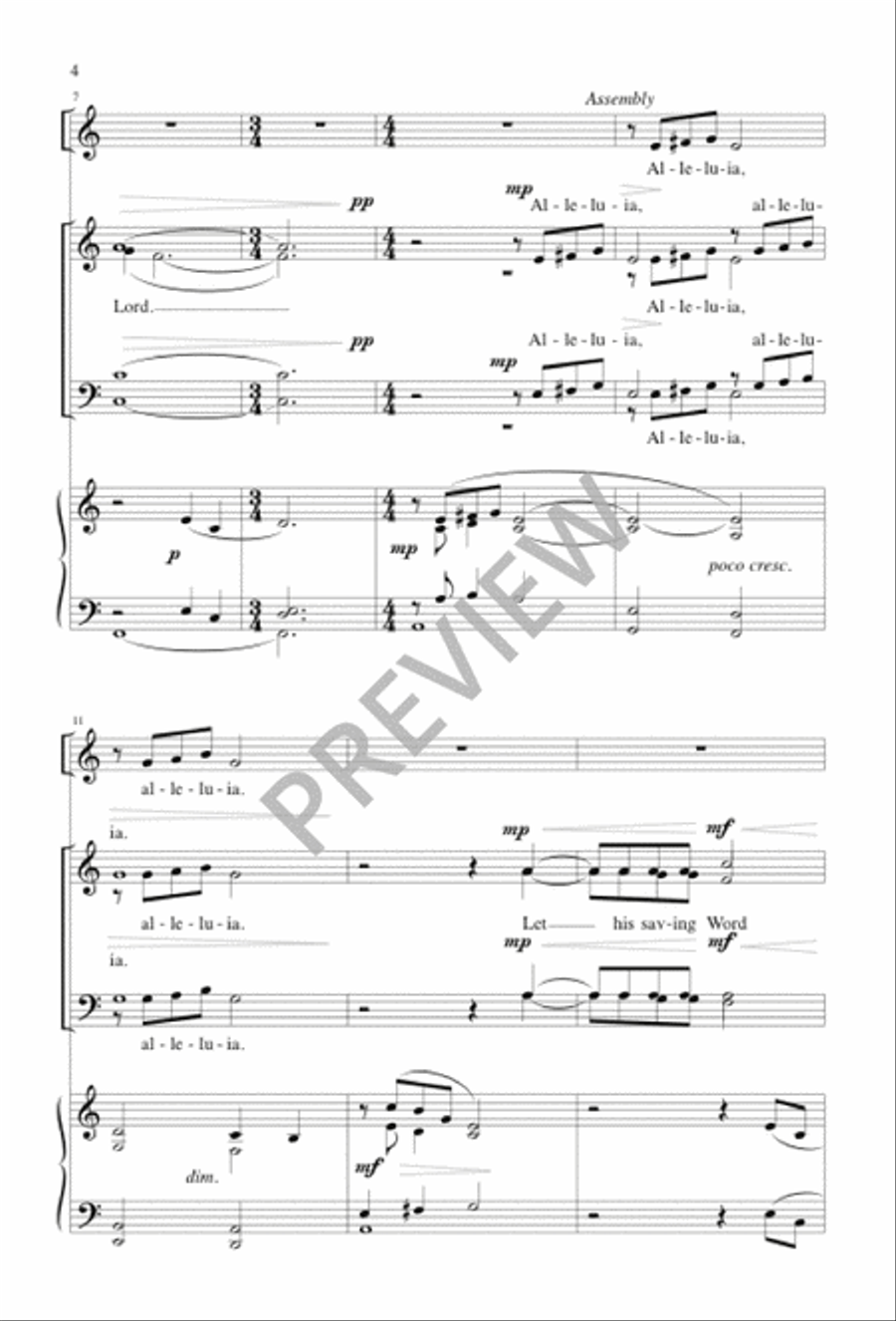 Open Your Hearts Open Your Hearts 4-Part scores gallery preview page 4