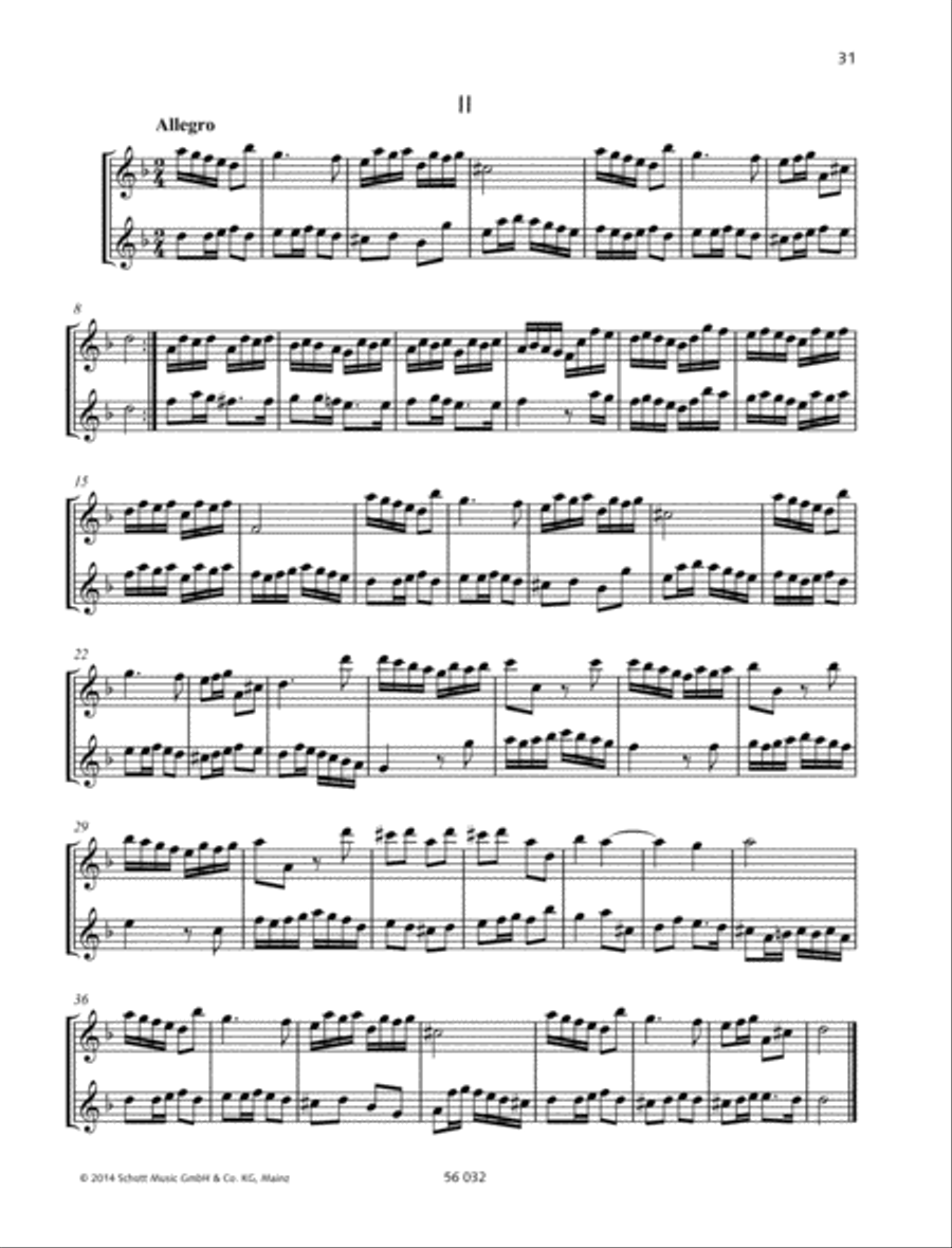 Sonata D minor, Op. 6 No. 1 Alto Recorder scores gallery preview page 2
