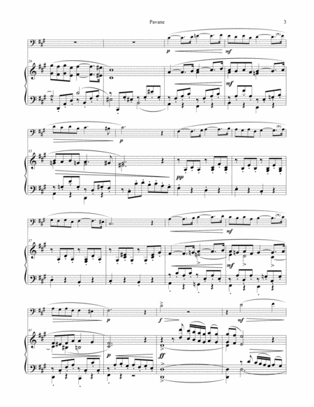 Pavane, Op. 50 for Euphonium & Piano