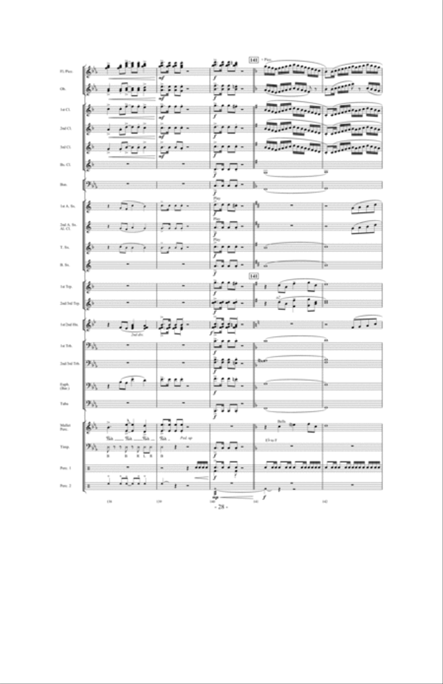 Forever Shining Concert Band scores gallery preview page 27