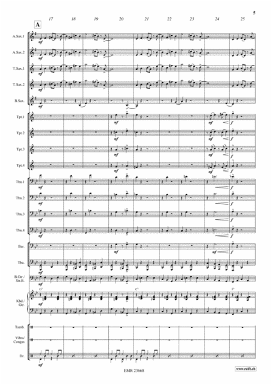 Sweet Georgia Brown Big Band scores gallery preview page 5