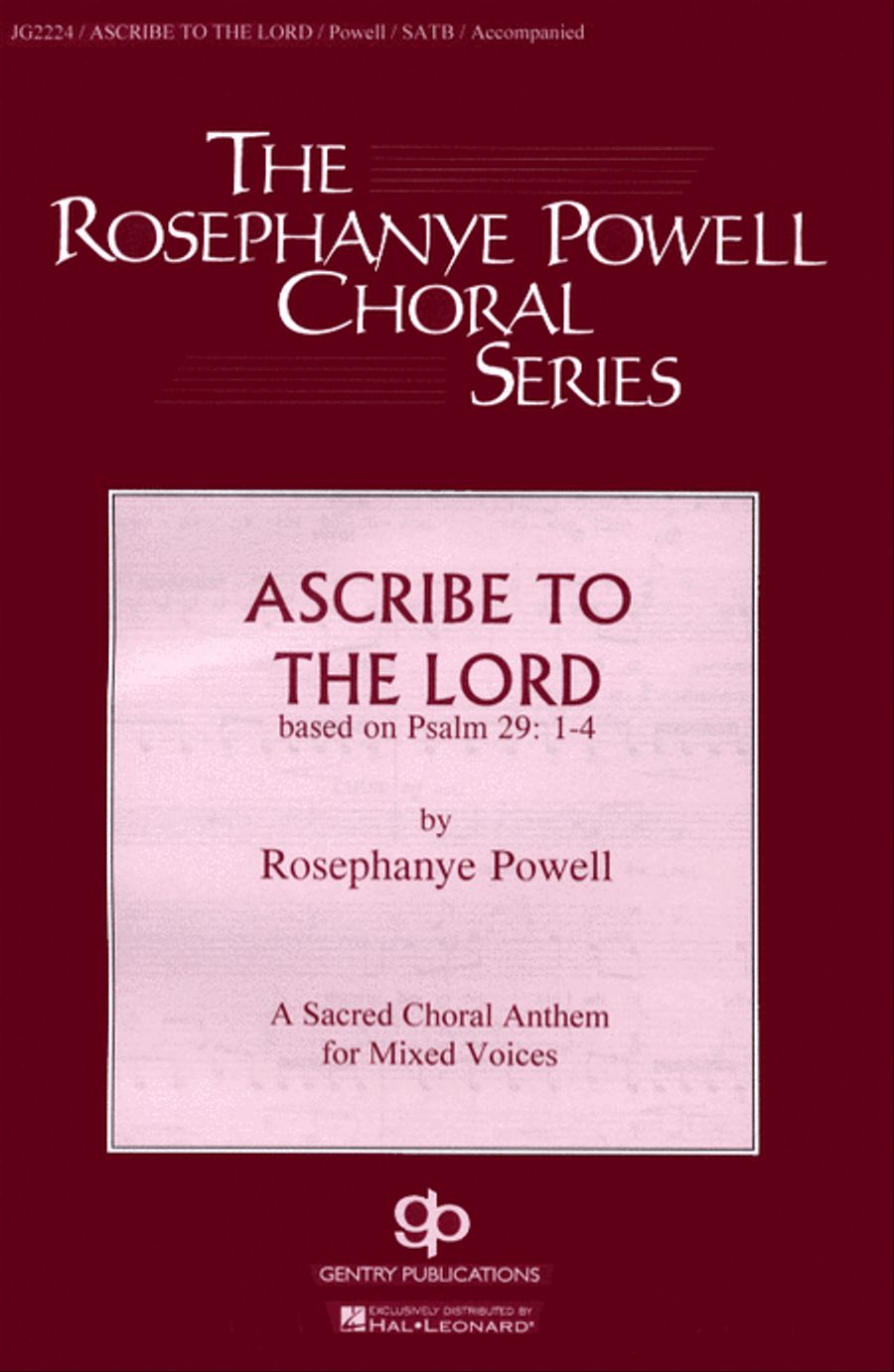 Ascribe to the Lord 4-Part scores gallery preview page 1