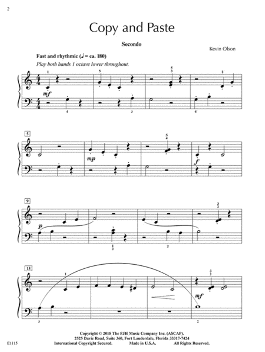 Copy and Paste Easy Piano scores gallery preview page 3
