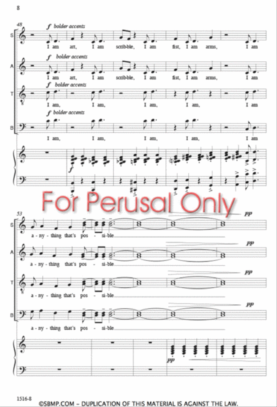Identities - SATB Octavo 4-Part scores gallery preview page 7
