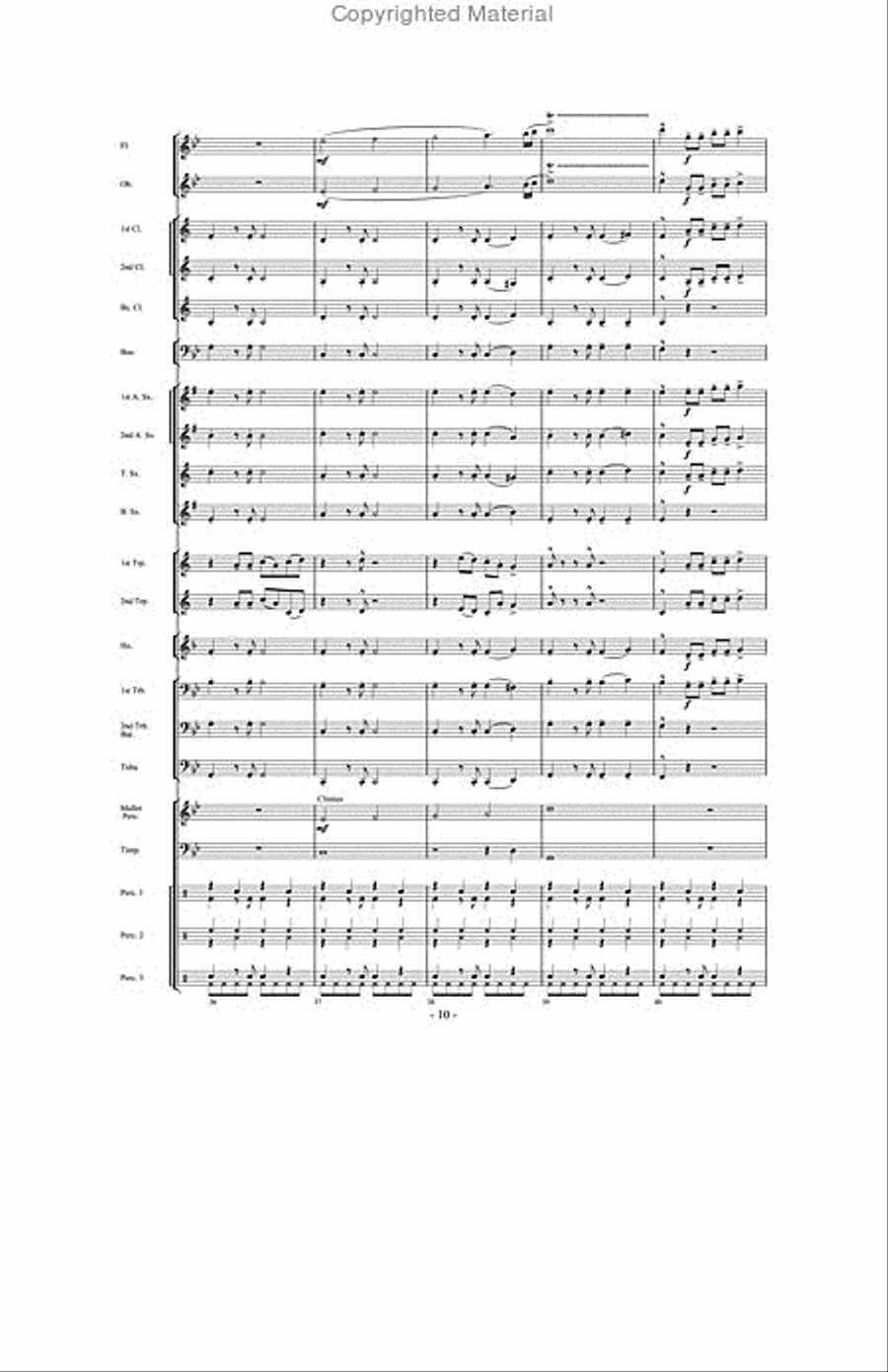 And Then There Were Drums Concert Band scores gallery preview page 9