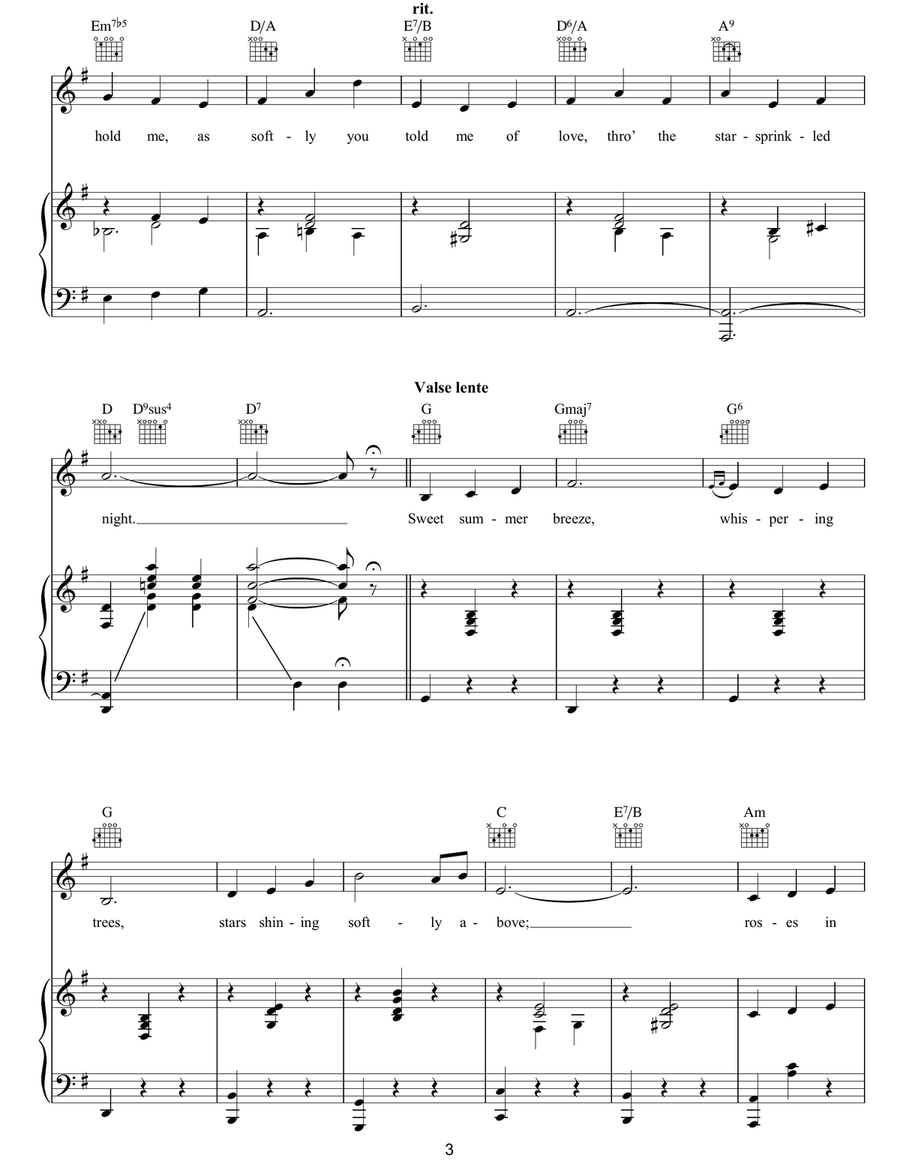 Kiss Me Again Kiss Me Again Piano, Vocal, Guitar scores gallery preview page 3