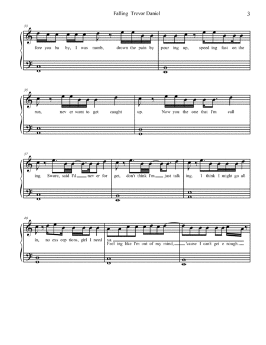 Falling Falling Small Ensemble scores gallery preview page 3