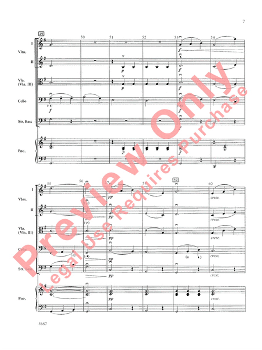 O Mio Babbino Caro String Orchestra scores gallery preview page 8