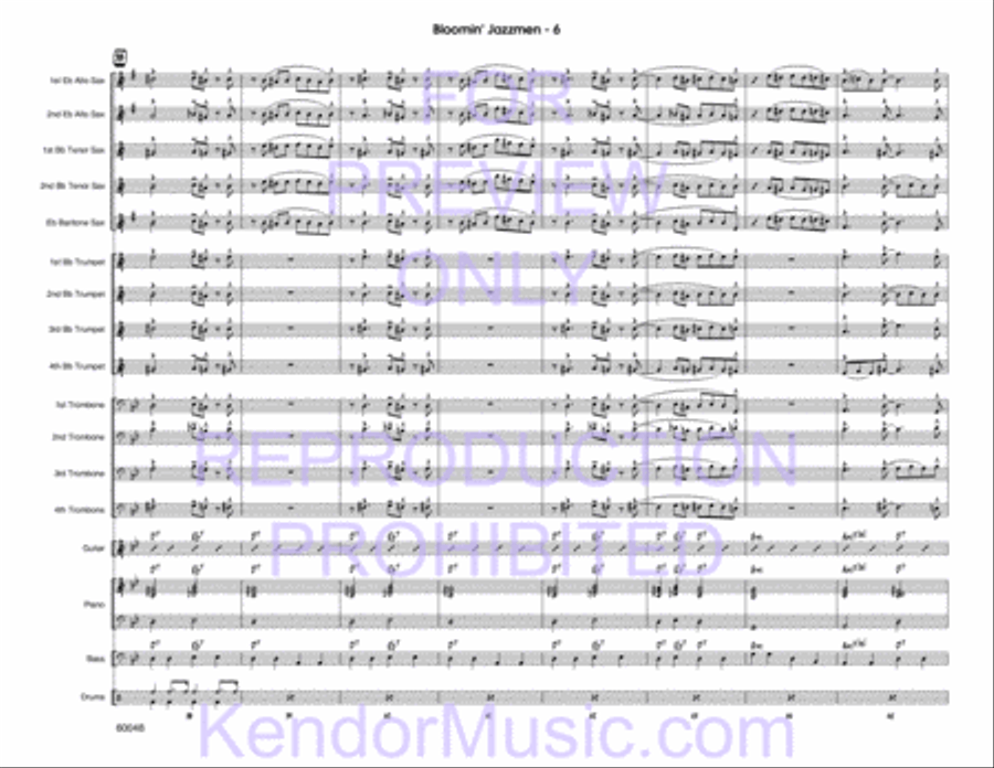 Bloomin' Jazzmen Bloomin' Jazzmen Jazz Ensemble scores gallery preview page 8