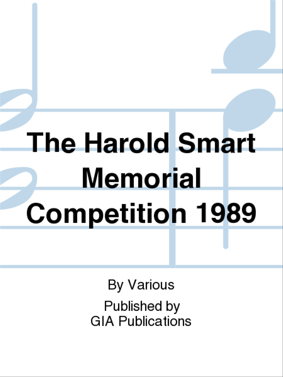 The Harold Smart Memorial Competition 1989 4-Part scores gallery preview page 1