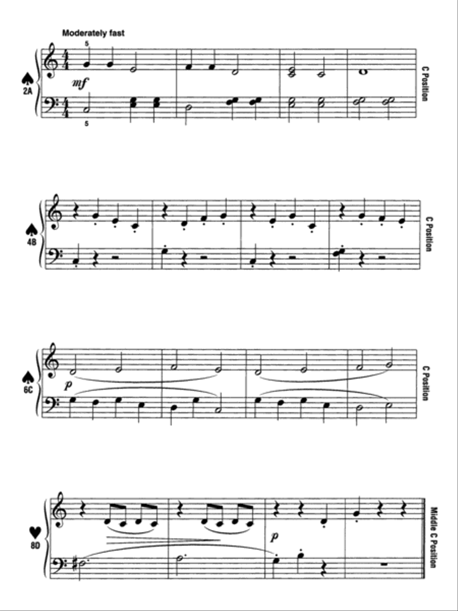 Alfred's Basic Piano Course Sight Reading Unlimited, Level 1B Piano Method scores gallery preview page 2