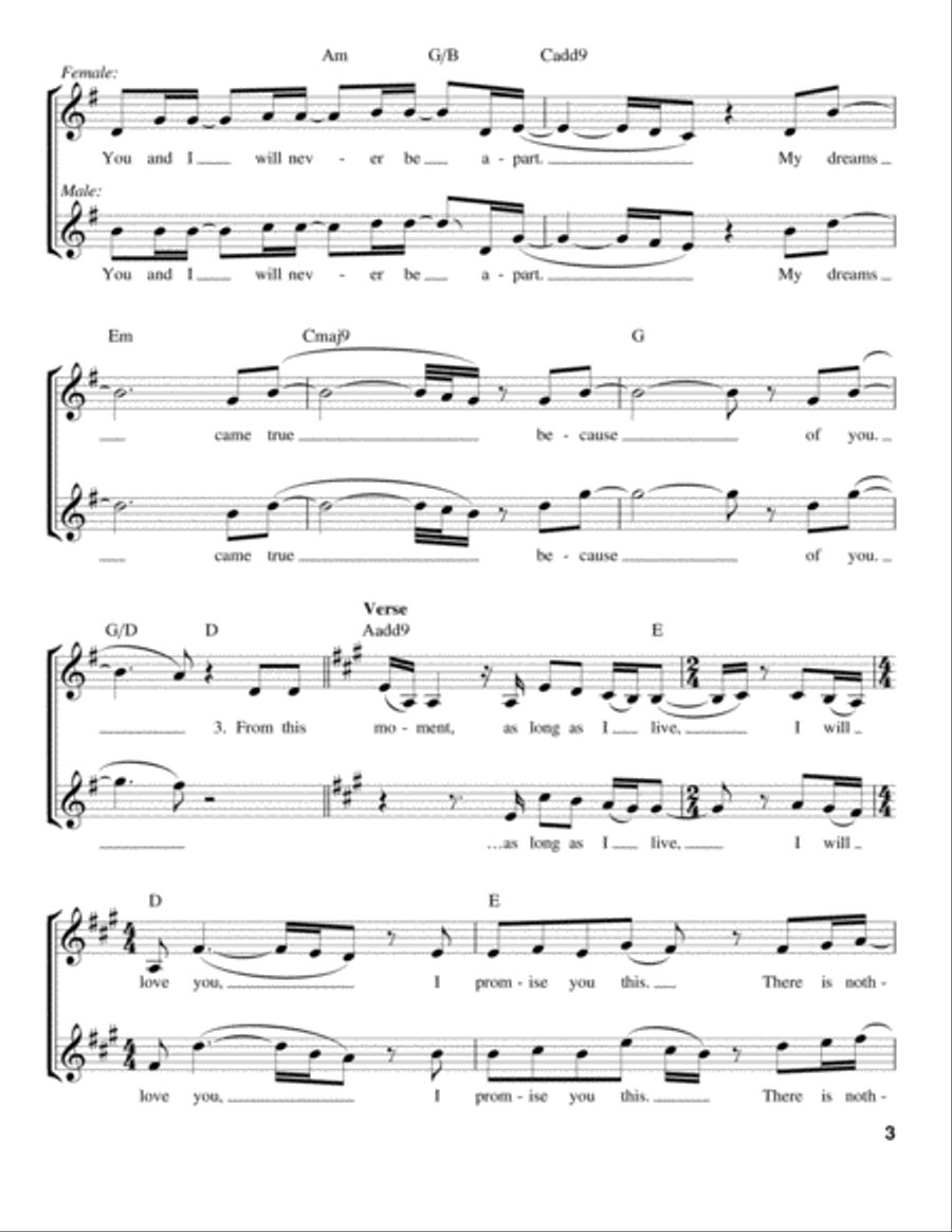 From This Moment On Voice scores gallery preview page 3