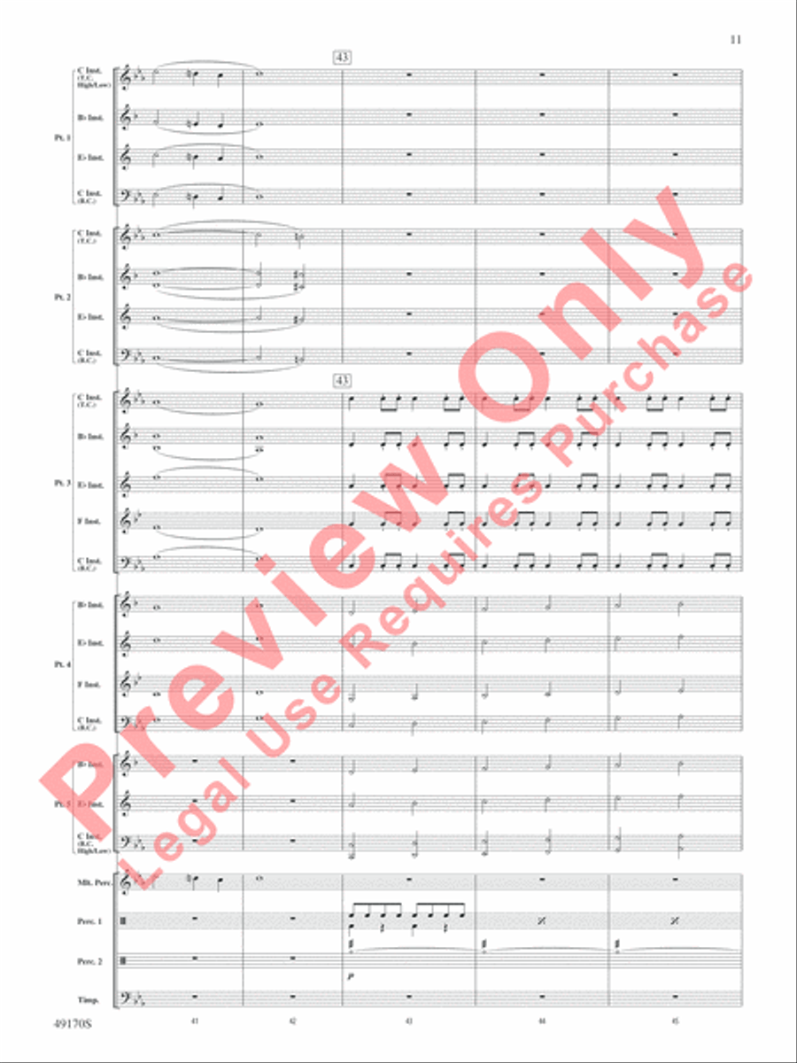 Astronomica Concert Band scores gallery preview page 12