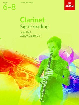 Book cover for Clarinet Sight-Reading Tests, ABRSM Grades 6-8