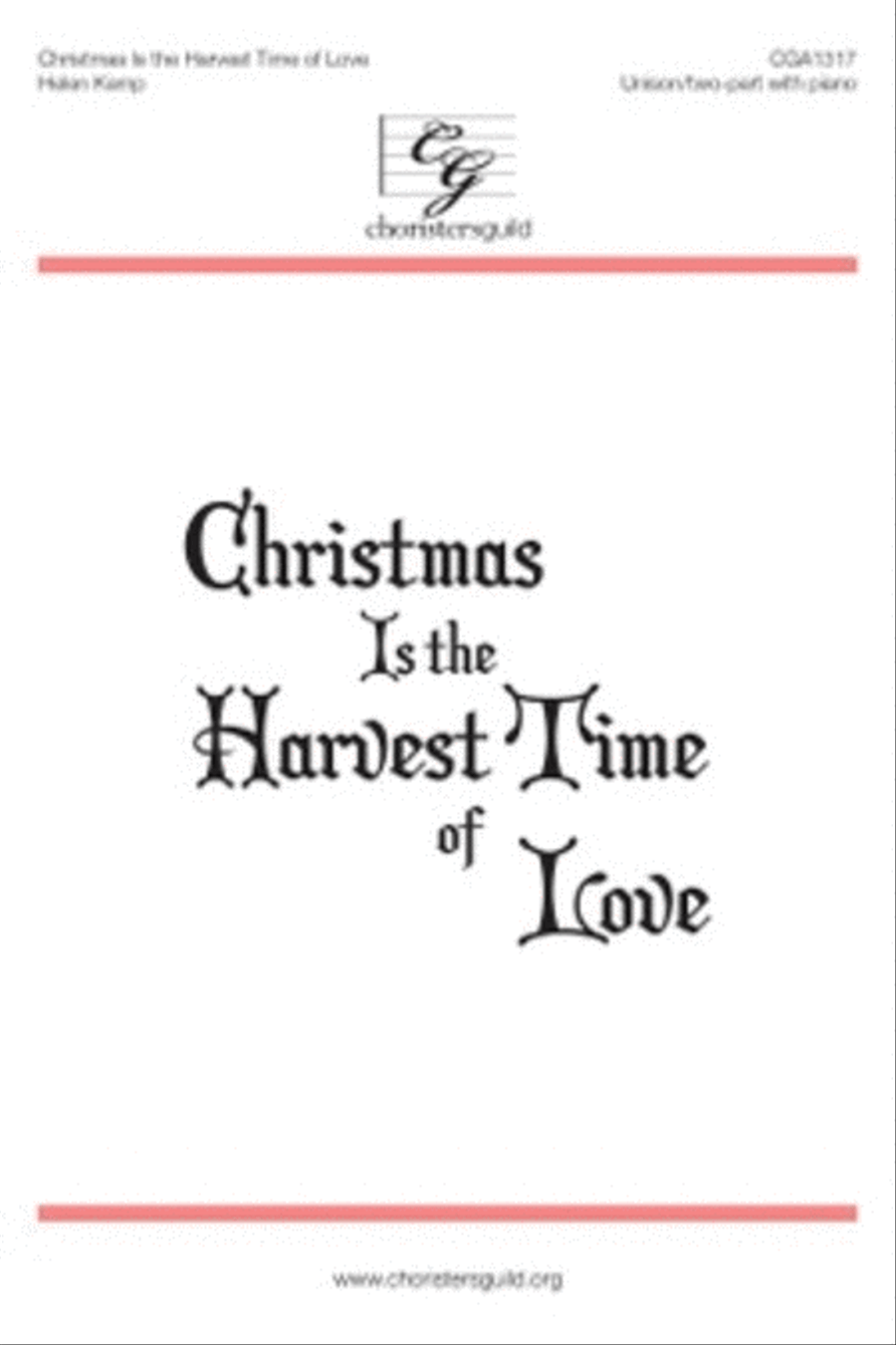 Christmas Is the Harvest Time of Love 2-Part scores gallery preview page 1