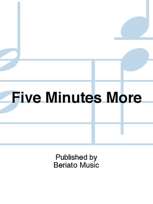 Book cover for Five Minutes More