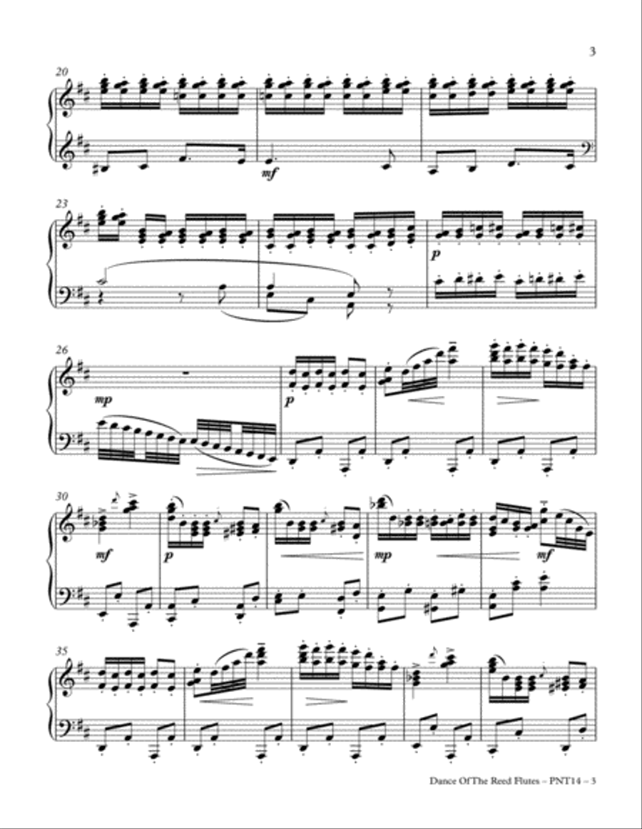 Dance Of The Reed Flutes Piano Solo scores gallery preview page 3