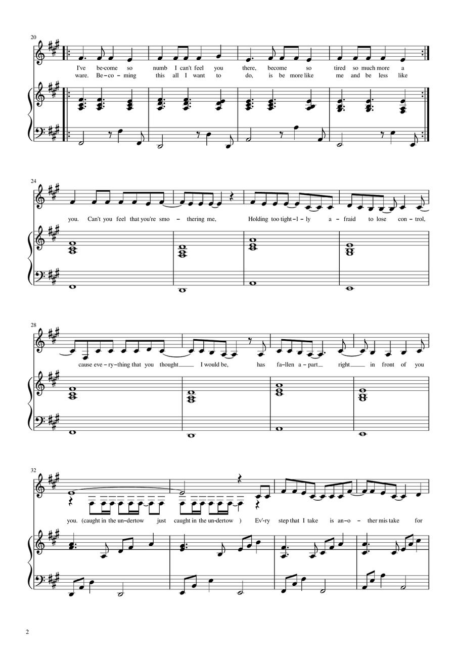 Numb Voice scores gallery preview page 2