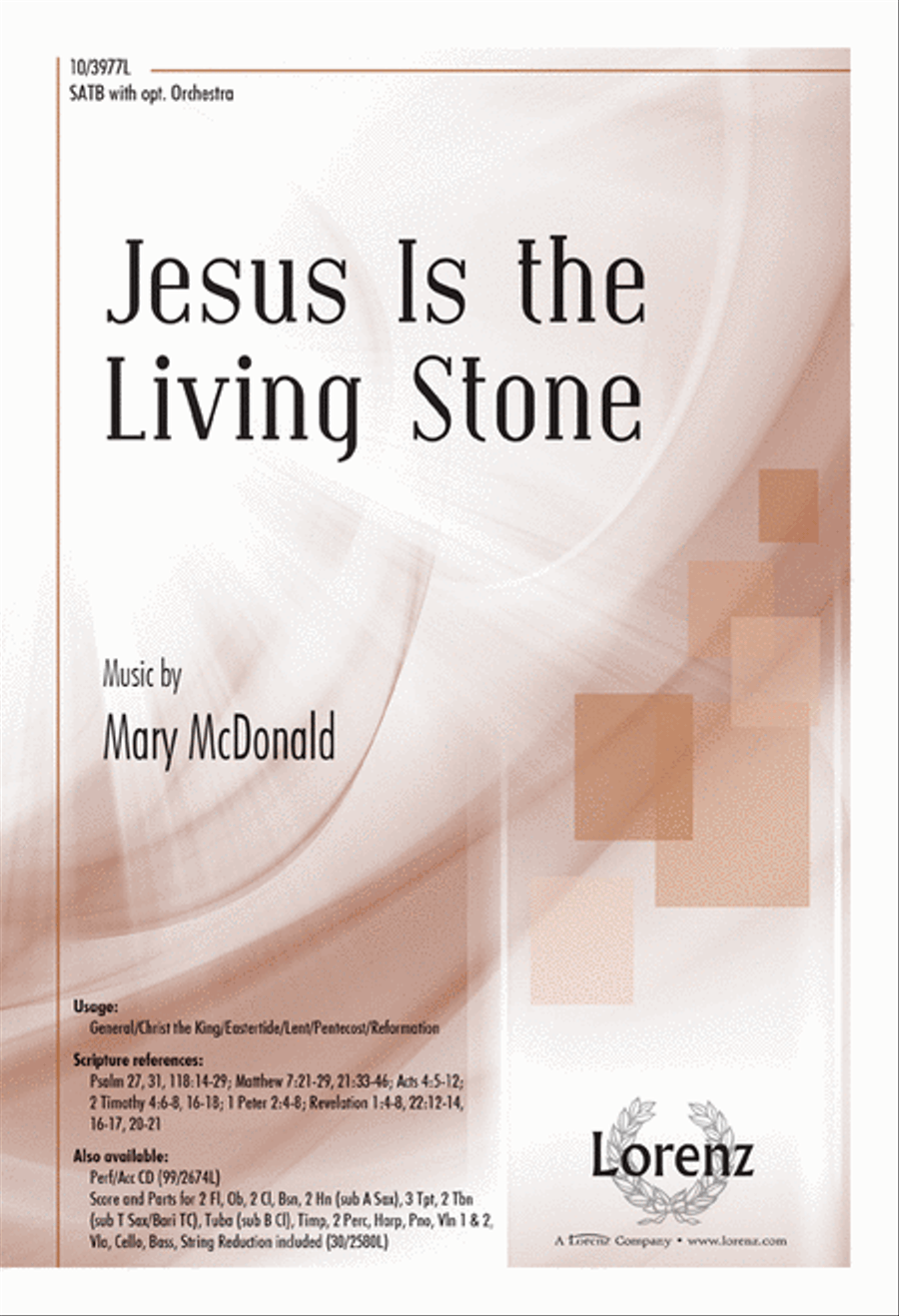 Jesus Is the Living Stone 4-Part scores gallery preview page 1