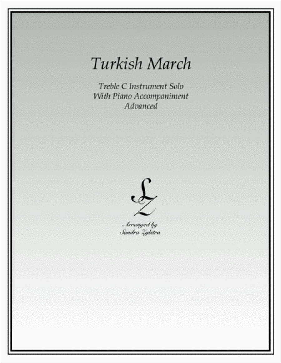 Turkish March (treble C instrument solo) Small Ensemble scores gallery preview page 1