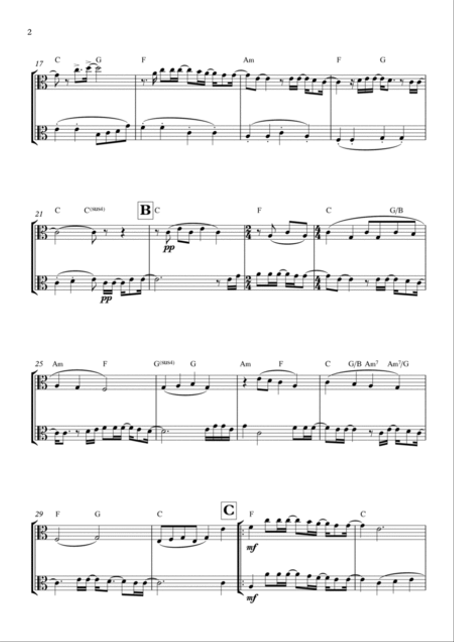 Goodness Of God String Duet scores gallery preview page 2