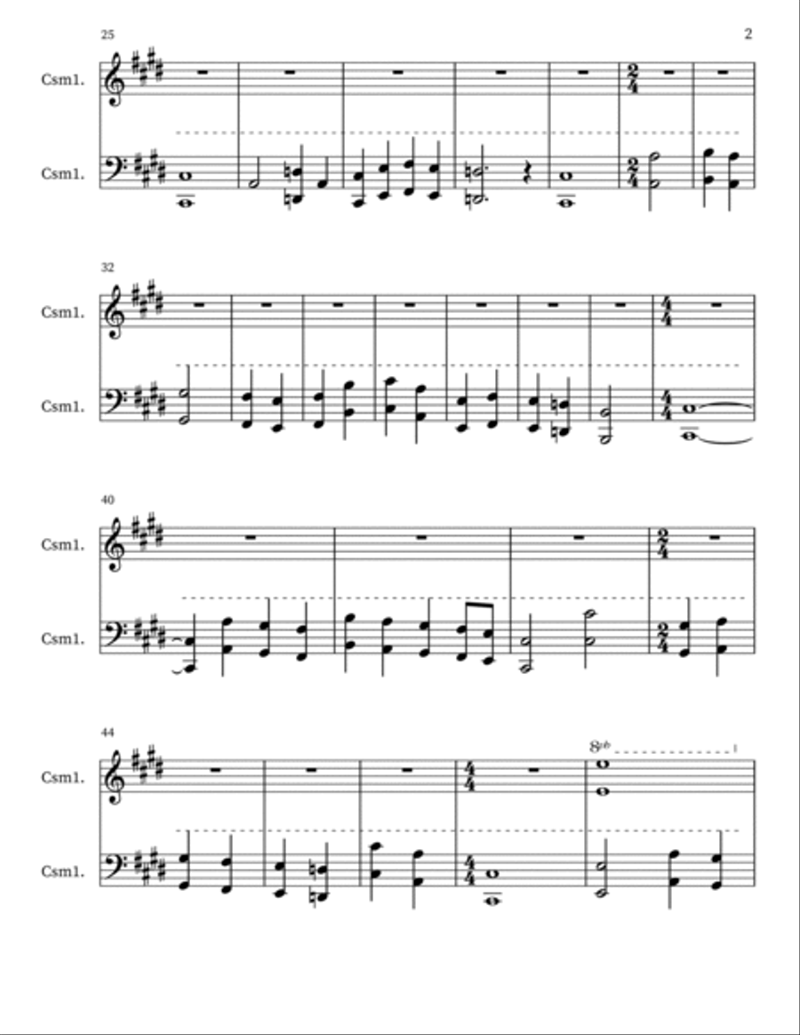 Evil Beginnings Piano, Vocal, Guitar scores gallery preview page 2