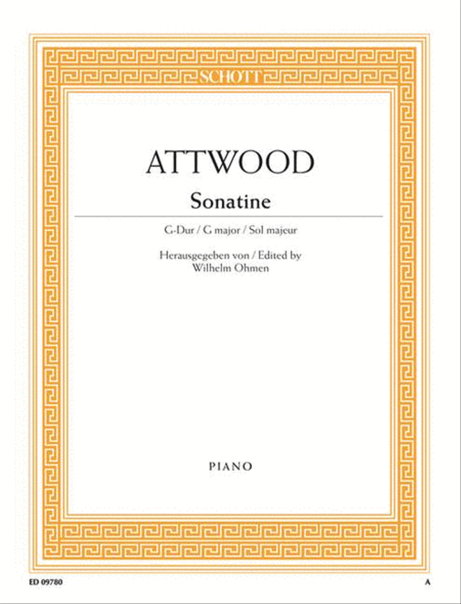 Sonatina G major Piano Solo scores gallery preview page 1