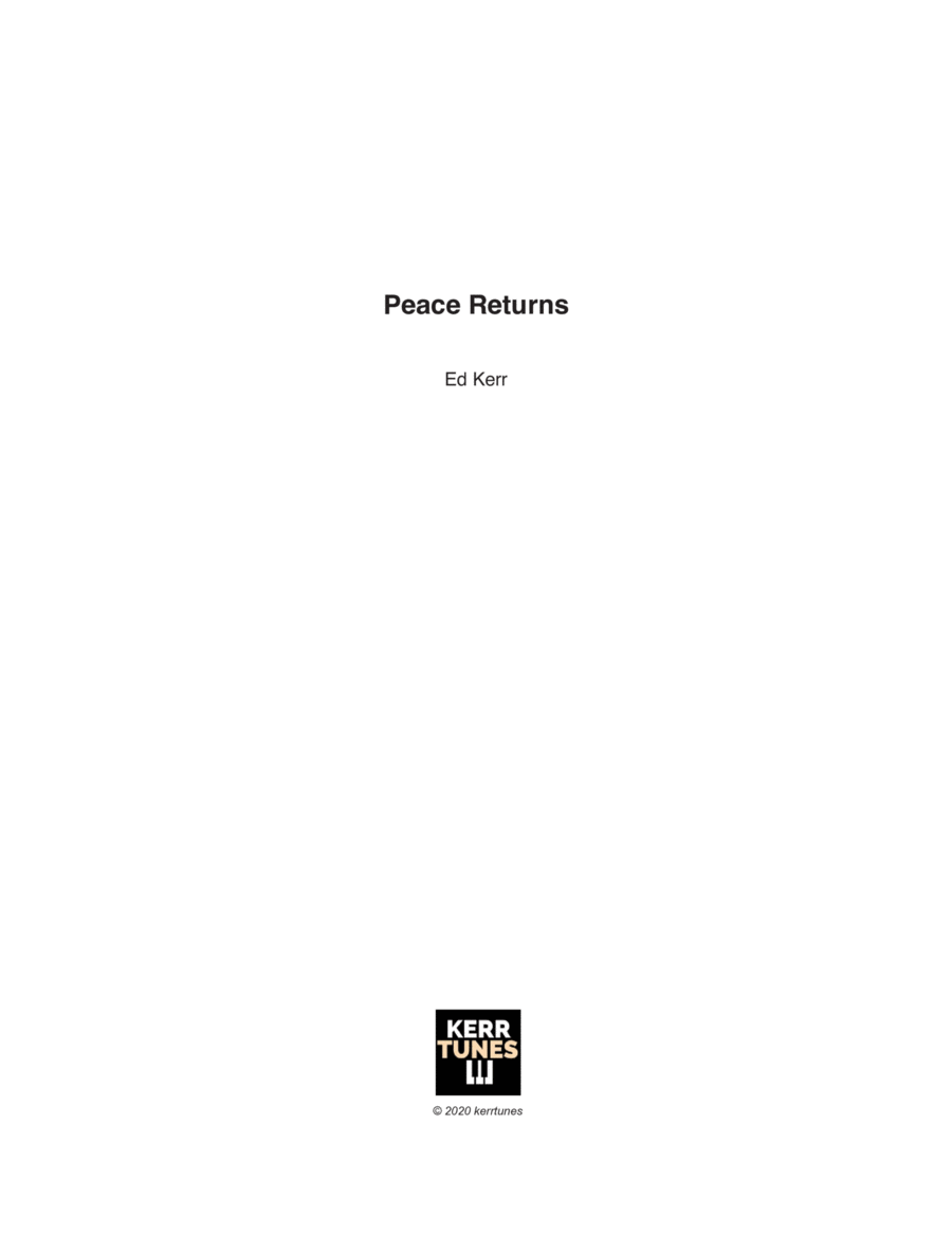 Peace Returns Peace Returns Part scores gallery preview page 1