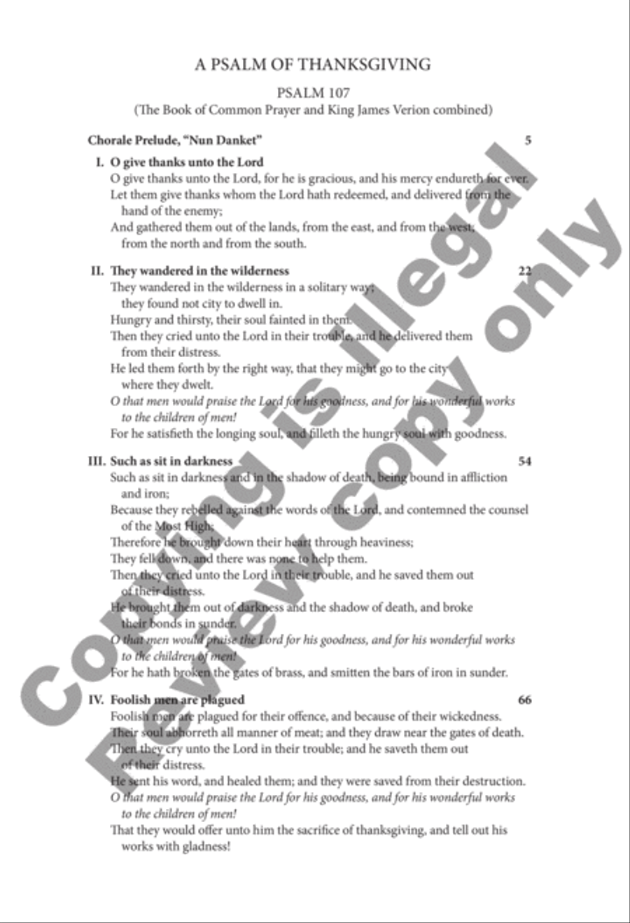 A Psalm Of Thanksgiving A Psalm Of Thanksgiving 4-Part scores gallery preview page 4
