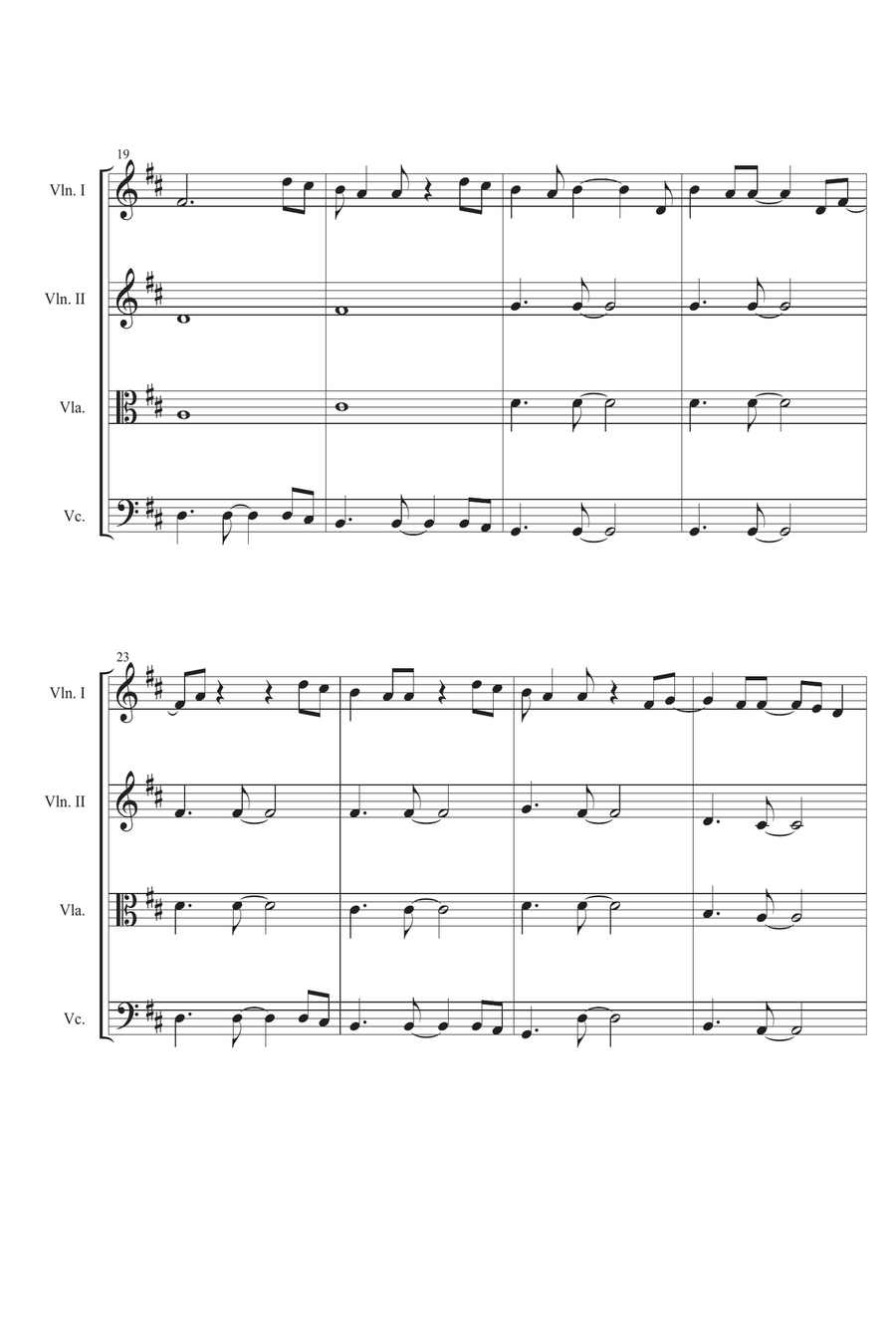 Fields Of Gold Fields Of Gold String Quartet scores gallery preview page 3