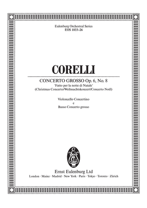 Book cover for Concerto grosso Op. 6 No. 8 in G minor