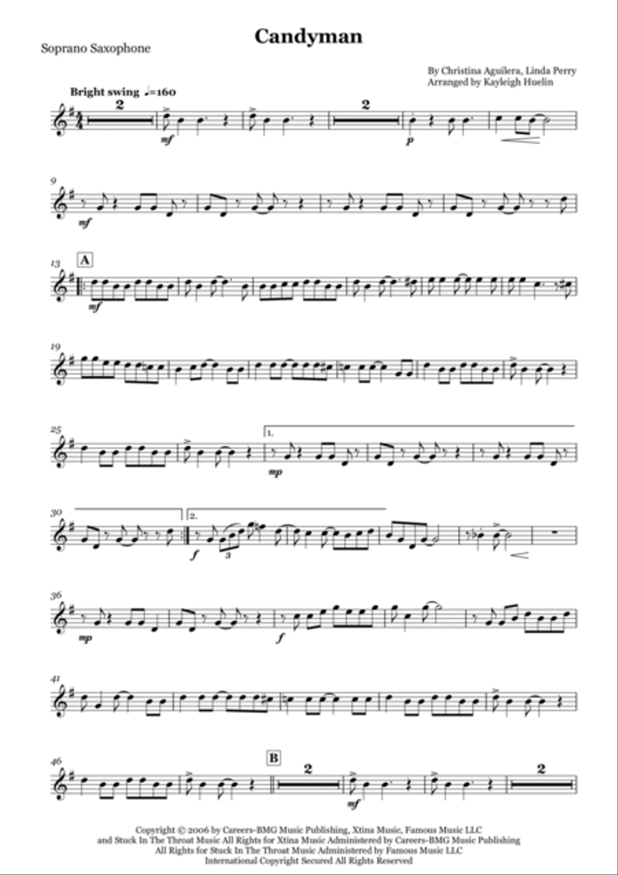 Candyman Woodwind Trio scores gallery preview page 5