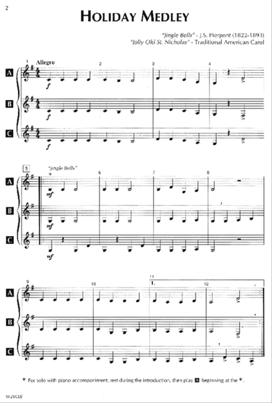 Standard of Excellence: Sounds of the Season-Alto Clarinet Concert Band Methods scores gallery preview page 2