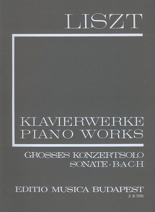 Book cover for Grosses Konzertsolo, Sonate, B-A-C-H