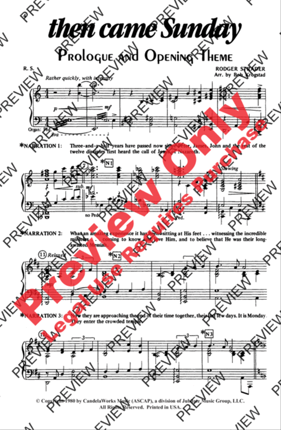 Then Came Sunday 4-Part scores gallery preview page 5
