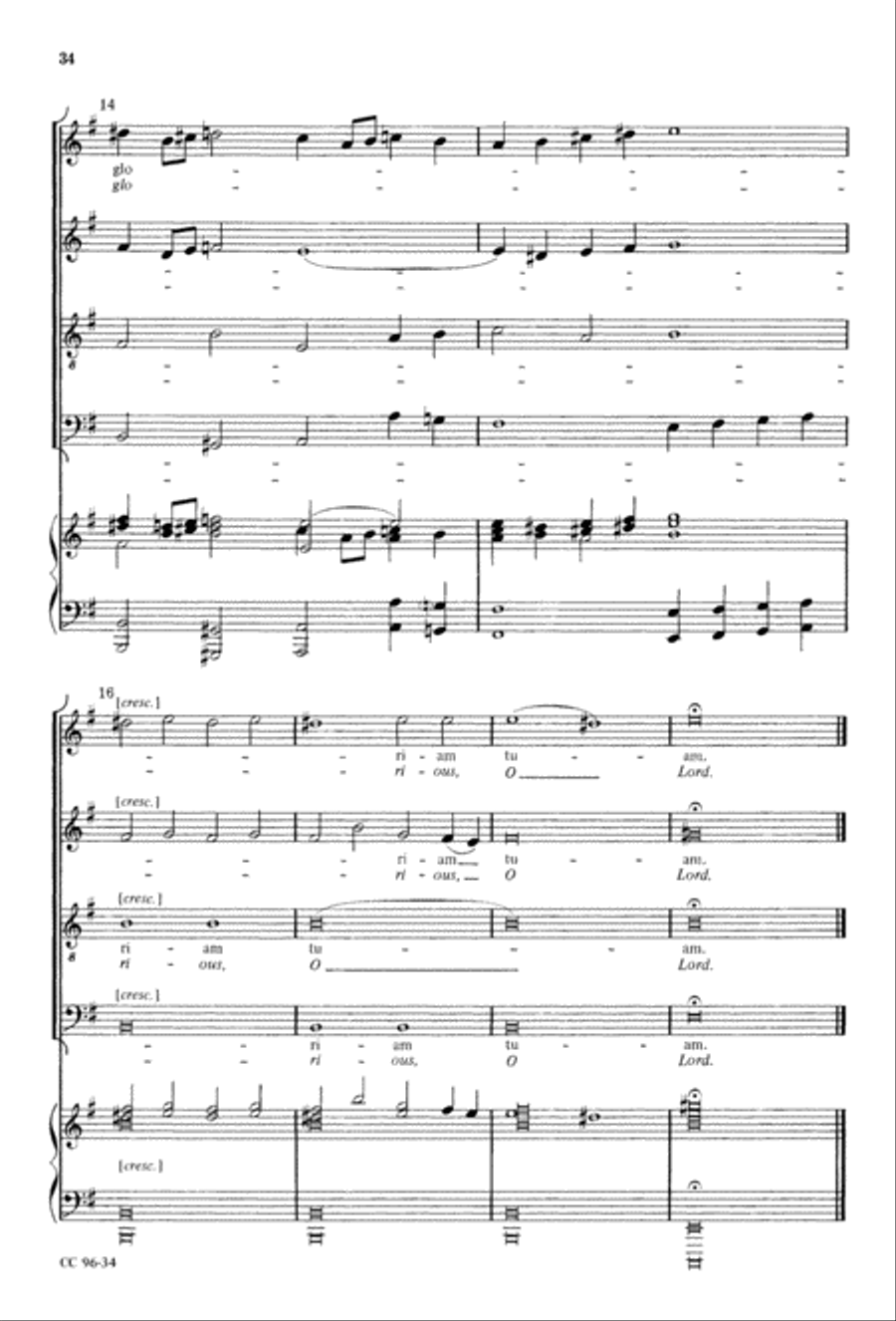 Gloria Gloria 4-Part scores gallery preview page 35