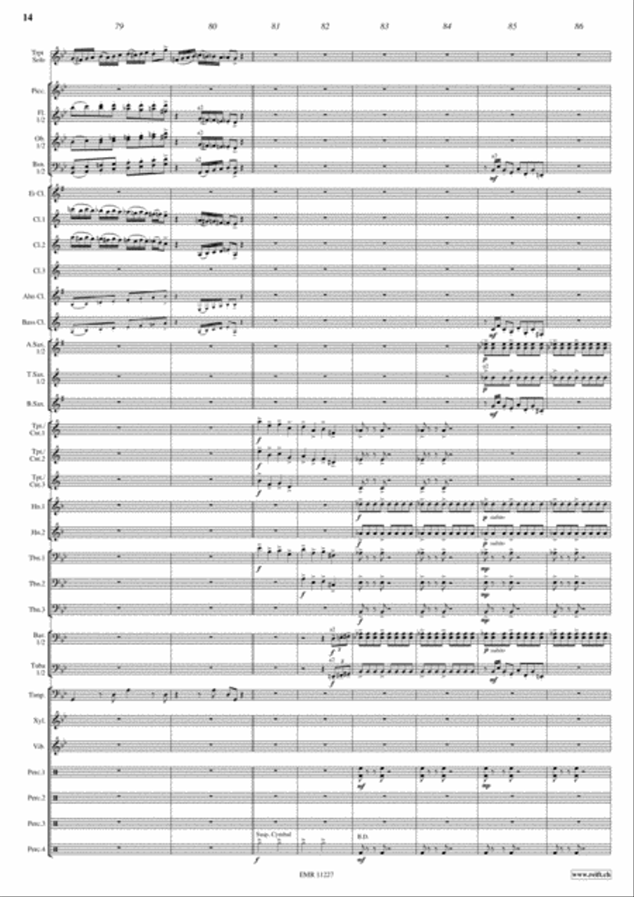 Voyages Voyages Concert Band scores gallery preview page 14